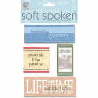 Me and My Big Ideas - Self Adhesive 3-Dimensional Soft Spoken Embellishments - Travel