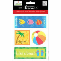 Me and My Big Ideas - Self Adhesive Threads by Ellen Krans - Jumbo Woven Labels - Summer , CLEARANCE