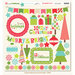 My Mind's Eye - 12 Days of Christmas Collection - 12 x 12 Chipboard Stickers - Elements