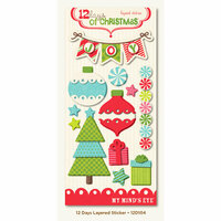 My Mind's Eye - 12 Days of Christmas Collection - 3 Dimensional Stickers