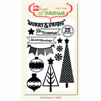 My Mind's Eye - 12 Days of Christmas Collection - Clear Acrylic Stamps