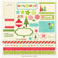 My Mind's Eye - 12 Days of Christmas Collection - 12 x 12 Die Cut Paper - 12 Days of Christmas