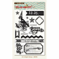My Mind's Eye - All Is Bright Collection - Christmas - Clear Acrylic Stamps