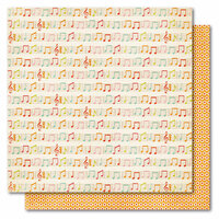 My Mind's Eye - Alphabet Soup Collection - 12 x 12 Double Sided Paper - Sweet Song Girl, CLEARANCE