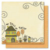 My Mind's Eye - Blackbird Collection - Halloween - 12 x 12 Double Sided Paper - Trick-or-Treaters, CLEARANCE