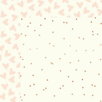 My Minds Eye - Blush Collection - 12 x 12 Double Sided Paper with Foil Accents - Random Dot