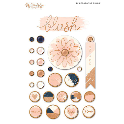 My Minds Eye - Blush Collection - Decorative Brads