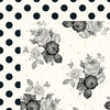 My Minds Eye - In Bloom Collection - 12 x 12 Double Sided Paper with Foil Accents - Romantic Blossoms