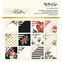 My Minds Eye - In Bloom Collection - 6 x 6 Paper Pad with Foil Accents