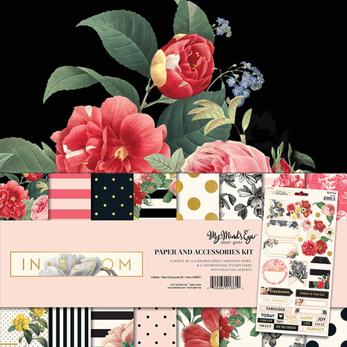 My Minds Eye - In Bloom Collection - 12 x 12 Paper and Accessories Kit