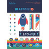 My Mind's Eye - Blast Off Collection - Decorative Brads with Foil Accents