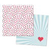 My Mind's Eye - Cupids Arrow Collection - 12 x 12 Double Sided Paper with Foil Accents - Confetti Hearts