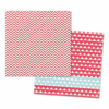 My Mind's Eye - Cupids Arrow Collection - 12 x 12 Double Sided Paper with Foil Accents - Chevron