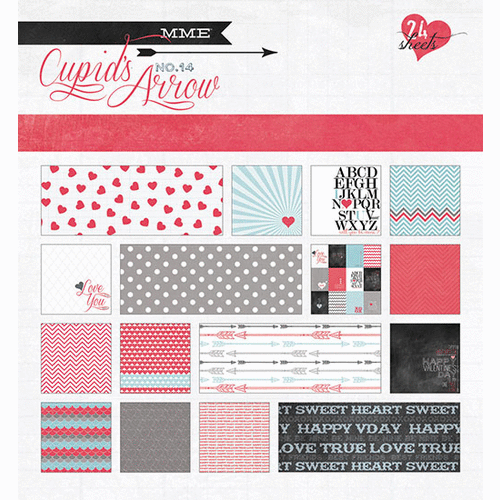My Mind's Eye - Cupids Arrow Collection - 6 x 6 Paper Pad