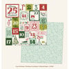 My Minds Eye - Cozy Christmas Collection - 12 x 12 Double Sided Paper with Glitter Accents - Christmas Countdown
