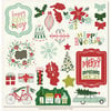 My Minds Eye - Cozy Christmas Collection - 12 x 12 Chipboard Stickers - Elements