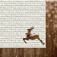 My Minds Eye - Comfort and Joy Collection - Christmas - 12 x 12 Double Sided Paper - Jingle All the Way
