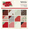 My Minds Eye - Comfort and Joy Collection - Christmas - 6 x 6 Paper Pad with Glitter Accents