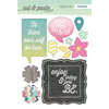 My Mind's Eye - Cut and Paste Collection - Adorbs - Chipboard Stickers - Be