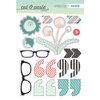 My Mind's Eye - Cut and Paste Collection - Flair - Chipboard Stickers - Wow