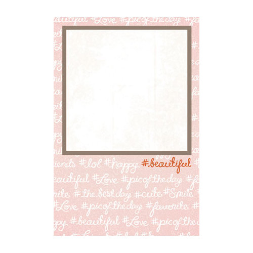 My Mind's Eye - Cut and Paste Collection - Presh - 4 x 6 Journal Card - Beautiful