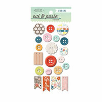 My Mind's Eye - Cut and Paste Collection - Presh - Decorative Buttons - Good Times