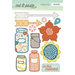 My Mind's Eye - Cut and Paste Collection - Presh - Chipboard Stickers - Right Now