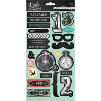 My Minds Eye - Chalk Studio 2 Collection - Cardstock Stickers - Icons