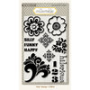 My Mind's Eye - Collectable Collection - Notable - Clear Acrylic Stamps - Silly