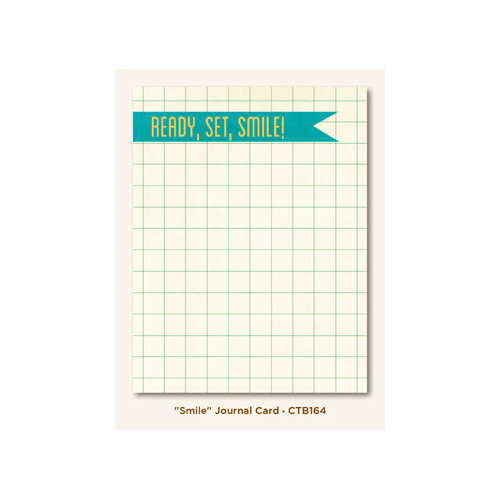 My Mind's Eye - Collectable Collection - Remarkable - Journal Card - Smile