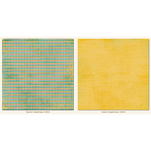 My Mind's Eye - Collectable Collection - Remarkable - 12 x 12 Double Sided Paper - Delightful