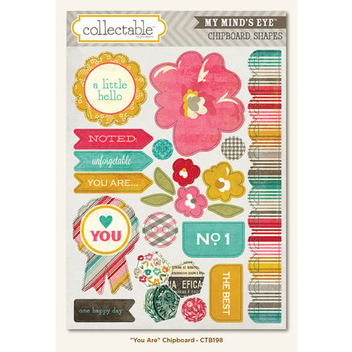 My Mind's Eye - Collectable Collection - Unforgettable - Chipboard Stickers - You Are