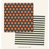 My Mind's Eye - Frightful Collection - Halloween - 12 x 12 Double Sided Glitter Paper - Dots