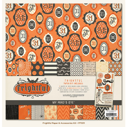 My Mind's Eye - Frightful Collection - Halloween - 12 x 12 Paper Kit