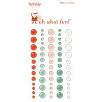 My Minds Eye - Oh What Fun Collection - Christmas - Enamel Dots