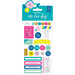 My Minds Eye - One Fine Day Collection - Planner Sticker Set with Foil Accents