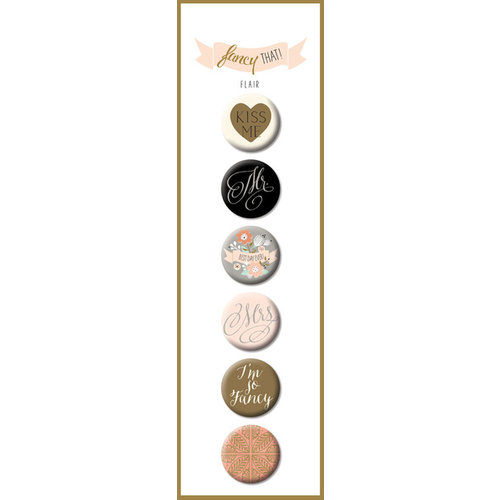 My Minds Eye - Fancy That Collection - Tux - Flair - Decorative Buttons
