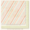 My Mind's Eye - Follow Your Heart Collection - Be Happy - 12 x 12 Double Sided Paper - Striped Pink