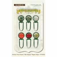 My Mind's Eye - Follow Your Heart Collection - Be Happy - Paper Clips