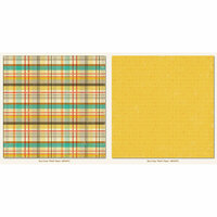 My Mind's Eye - Boy Crazy Collection - 12 x 12 Double Sided Paper - Plaid
