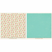 My Minds Eye - My Girl Collection - 12 x 12 Double Sided Paper - Pinwheel