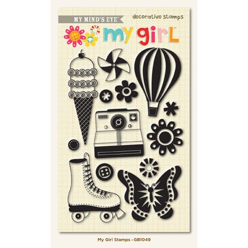 My Mind's Eye - My Girl Collection - Clear Acrylic Stamps