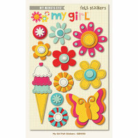 My Minds Eye - My Girl Collection - Felt Stickers