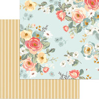 My Minds Eye - Gingham Gardens Collection - 12 x 12 Double Sided Paper - Amanda