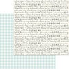 My Minds Eye - Gingham Gardens Collection - 12 x 12 Double Sided Paper - Birdie