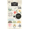 My Minds Eye - Gingham Gardens Collection - 6 x 12 Cardstock Sticker Sheet