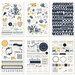 My Minds Eye - Gingham Foundry Collection - 6 x 9 Sticker Sheets