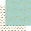 My Minds Eye - Gal Meets Glam Collection - 12 x 12 Double Sided Paper with Foil Accents - Girls In Glasses