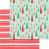 My Minds Eye - Christmas - Holly Jolly Collection - 12 x 12 Double Sided Paper - Festive Forest with Foil Accents