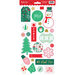 My Minds Eye - Christmas - Holly Jolly Collection - Chipboard Stickers with Foil Accents